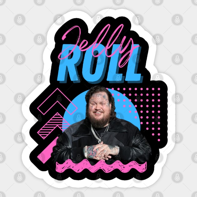 Jelly roll***original retro Sticker by OtakOtak